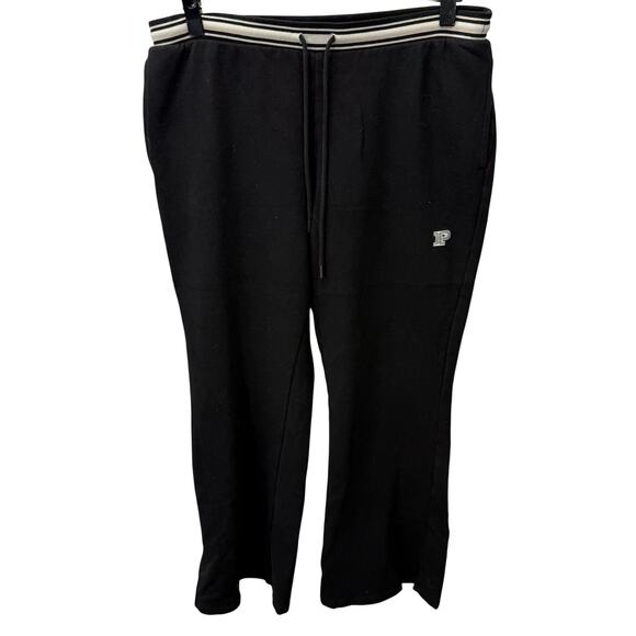 Pink Women’s Sweatpants sz L Wide Leg Drawstring #H154 - Picture 2 of 7